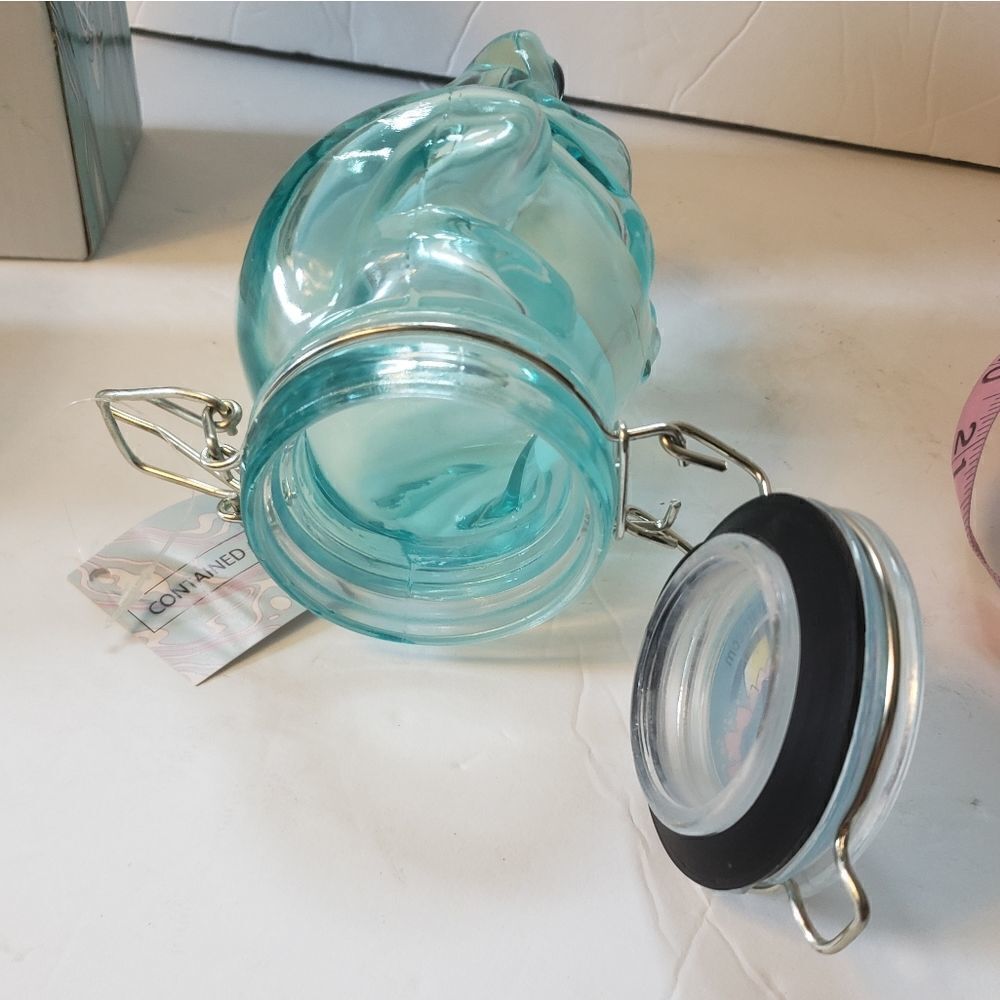 NWB Container Art Turquoise Frog Storage - Picture 8 of 11